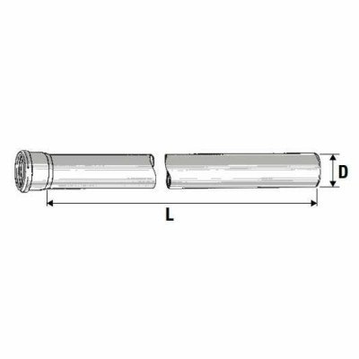 Tubo 1 bicchiere htem d.090 mm.0 250 b08lqx46jt