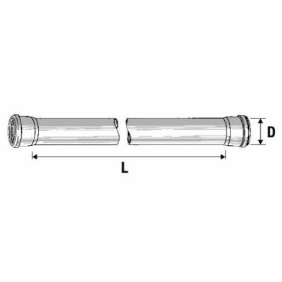 Tubo 2 bicchieri htdm d.040 mm.1500 b08lrt3q4n