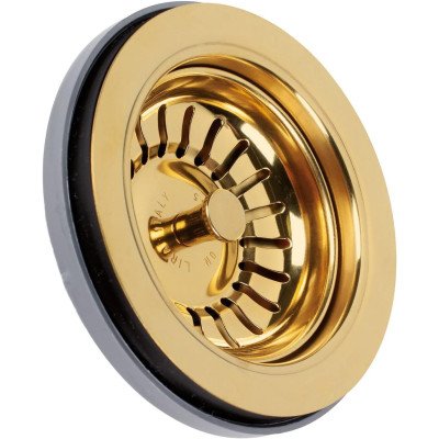 Basket senza troppo pieno vite 61mm oro lira lucido pvd lira 1945.028