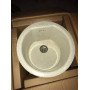 Lavello avantgarde tondo d.43,5 granito bianco cas50