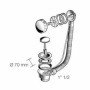 Colonna automatica vasca con sifone ribassato lux fisc d750-s