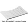 Negrari 9002k - lavatoio lavapanni con mobile in pvc, bianco sat