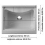 Negrari 9002k - lavatoio lavapanni con mobile in pvc, bianco sat