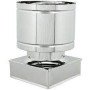 Cappello antivento inox base qua dra 42x42 b07gxgx46f