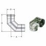 Inox mono parete aisi 316 curva 90 d.110 316l b08x7l7jrh