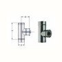 Inox mono parete aisi 316 elemen to di ispezione d.120