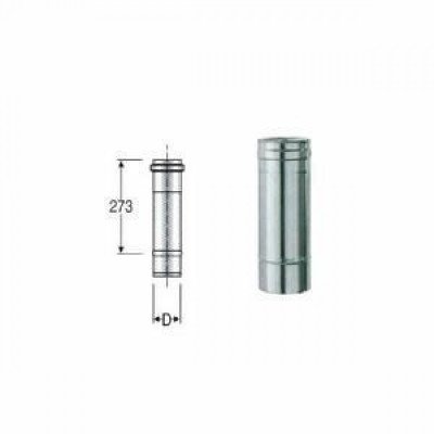 Inox mono parete aisi 316 tubo l .333 d.130