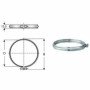 Inox mono parete aisi 316 fascet ta di bloccaggio d.140