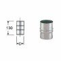 Inox mono parete aisi 316 manicotto doppio m m d.110
