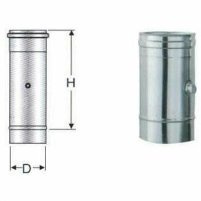 Inox mono parete aisi 316modulo prelievo fumi d.300 b08xb343s9