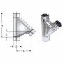 Inox mono parete aisi 316 raccor do a 135 braga d.300 b08wyqcddw