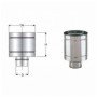 Inox mono parete aisi 316 cappel lo antivento d.230