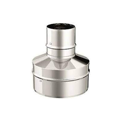 Inox mono parete aisi 316raccordo d.140m-080m