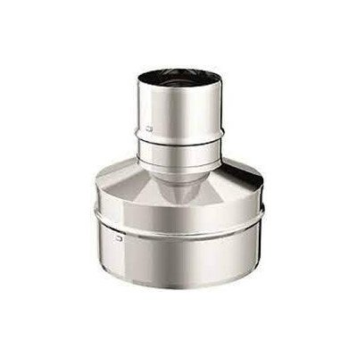 Inox mono parete aisi 316 raccordo d.100m-180m