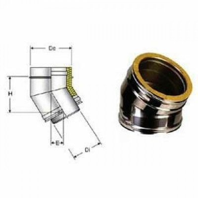 Inox doppia parete aisi 316 curva 30 d.130/180 b01lvtzeu5