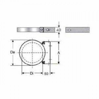 Inox doppia parete aisi 316 fasc etta murale d.130 180 b08x9w4st4