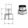 Inox doppia parete aisi 316 giun zione doppia mono d.450 500 b08x