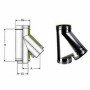 Inox doppia parete aisi 316 racc ordo a 135 braga d.450 500