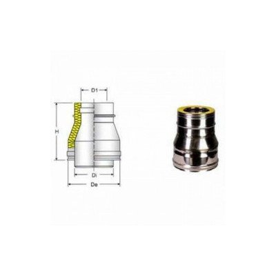 Inox doppia parete aisi 316 racc ordo d.350 400f-300m