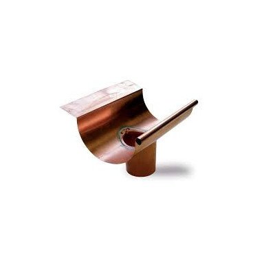 Gronda alluminio pat.rame vaschetta con bocchetta 80 sv.280 c b