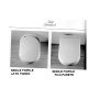 Copriwater coprivaso sedile wc per ideal standard vaso fiorile b