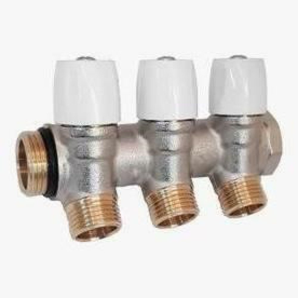 Collettore con rubinetti inclina ti 3 vie 3/4 b08m385v16