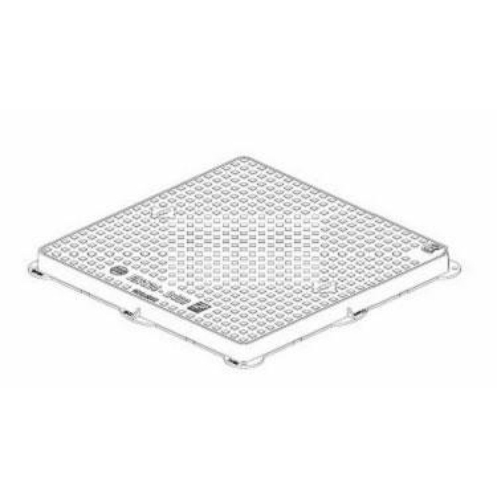 Chiusino ghisa telaio + coperchi o d400 40x40 b09gxjhc97