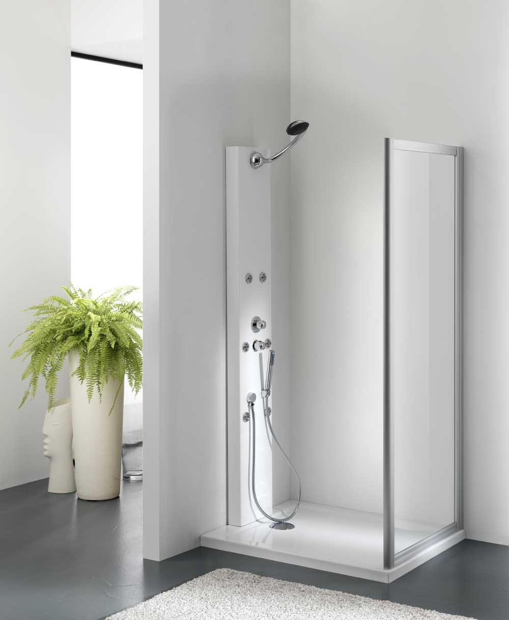 Box doccia zenith fix 75 bianco acrilico b07smb5nh8