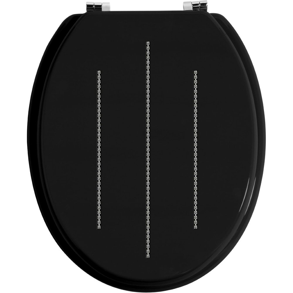 Premier housewares 1604097 sedile da wc, raccordi in lega di zin