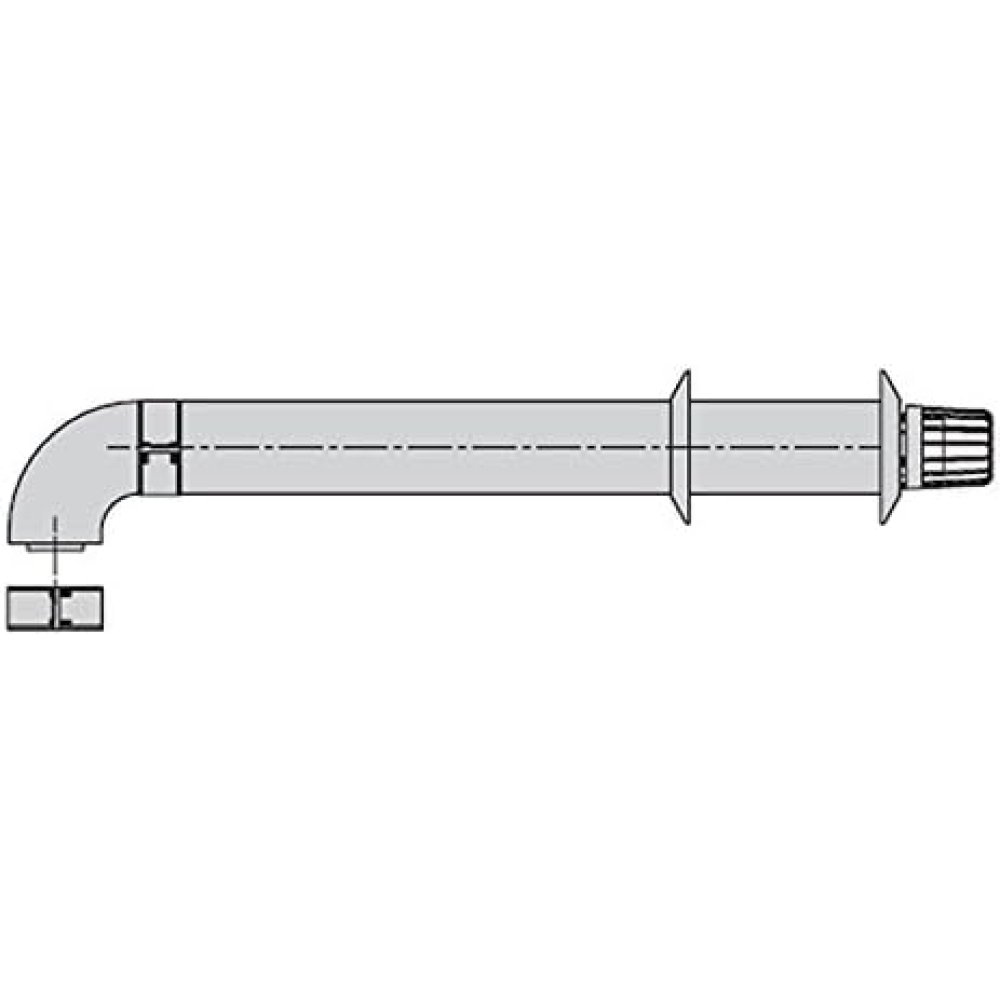 Beretta 1100019 kit coassiale per fumisteria scaldabagni, grigio