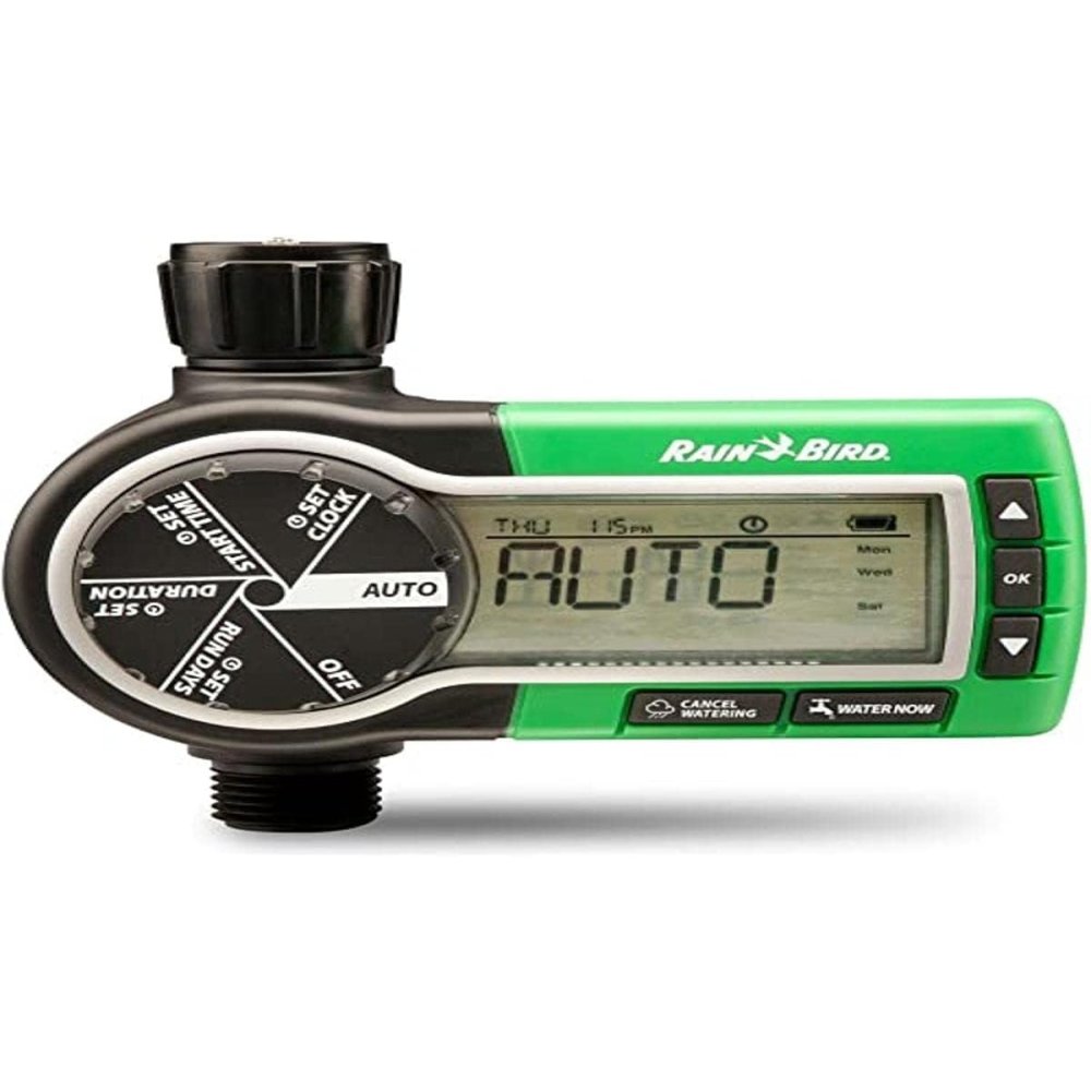 Image of Rain bird zehtmr programmatore digitale installato al rubinetto