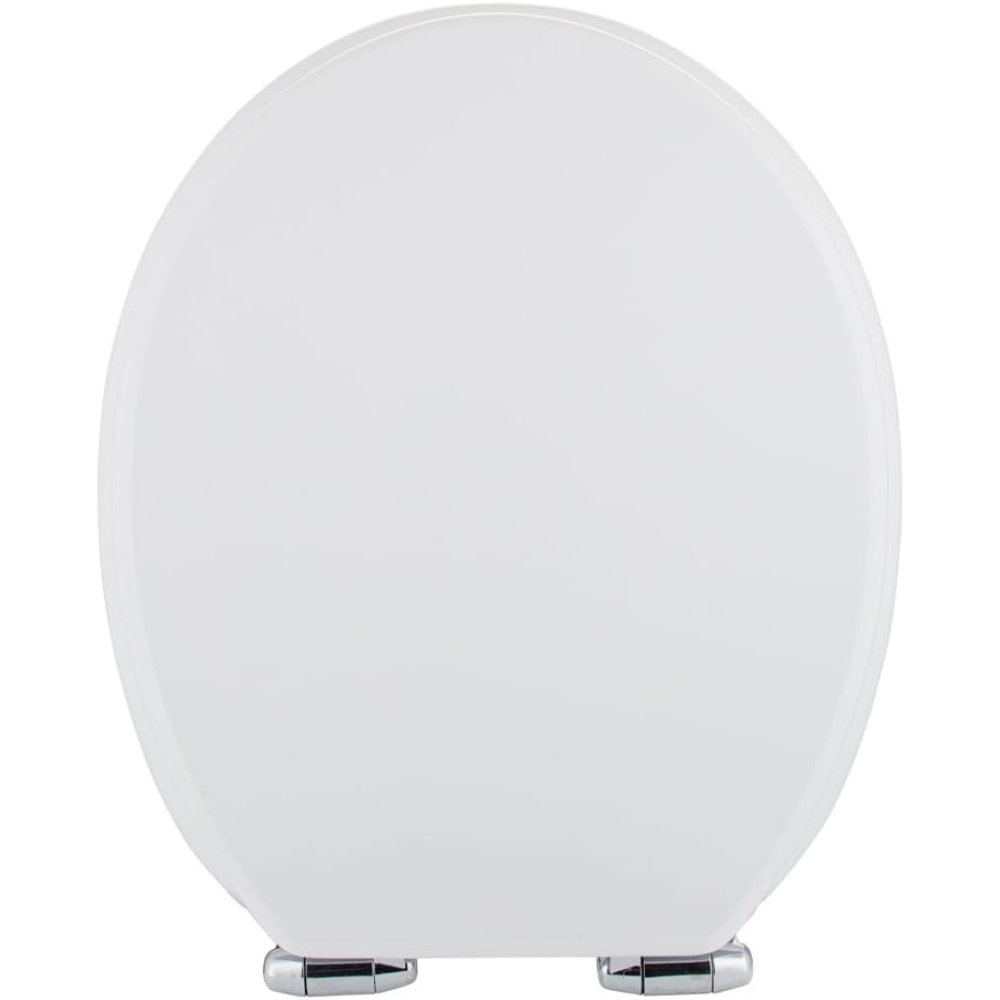 Home standard - sedile wc in legno laccato bianco lucido, con c