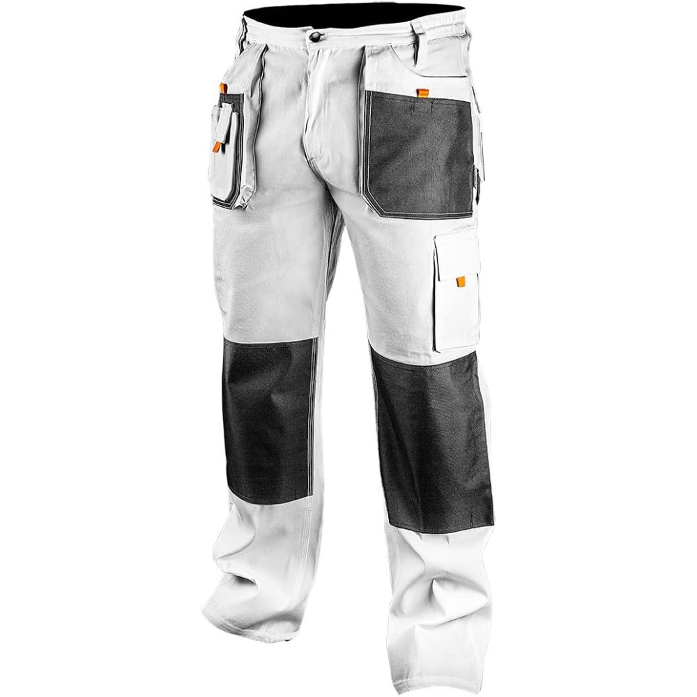 Topex 81-120-l pantaloni da lavo ro bianchi, taglia l 52