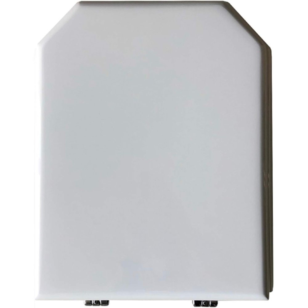 Image of Copriwater cesame deco bianco cerniera cromo-sedile-asse wc