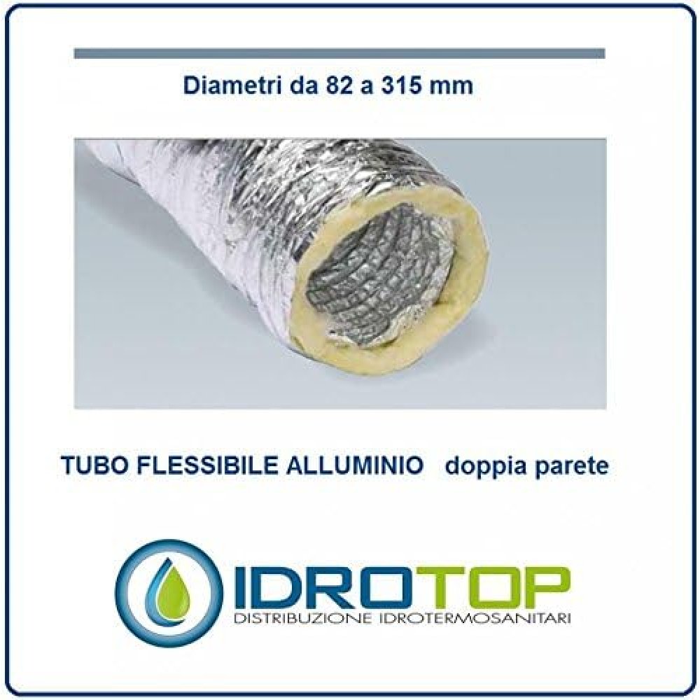 Tubo flessibile isolato allumini o d.204 mm vecamco 9899-607-600