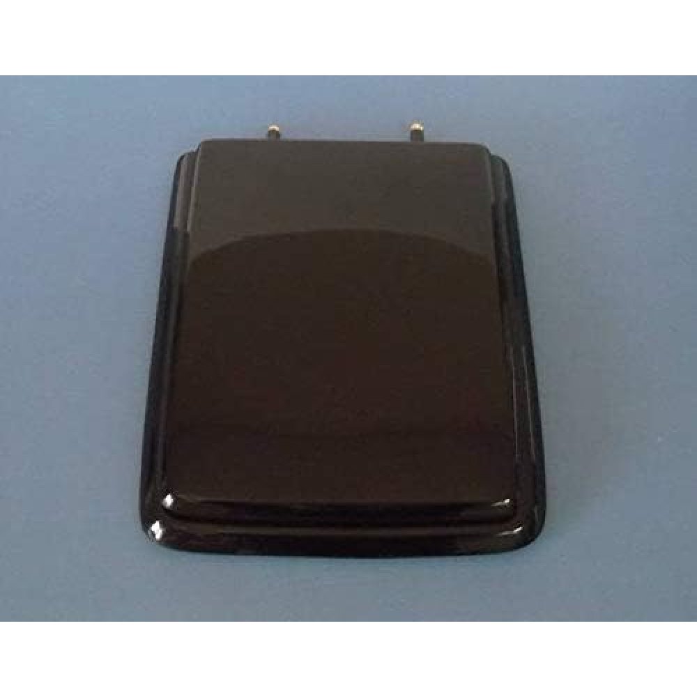 Copriwater dolomite ebla nero cerniera cromo-sedile-asse wc