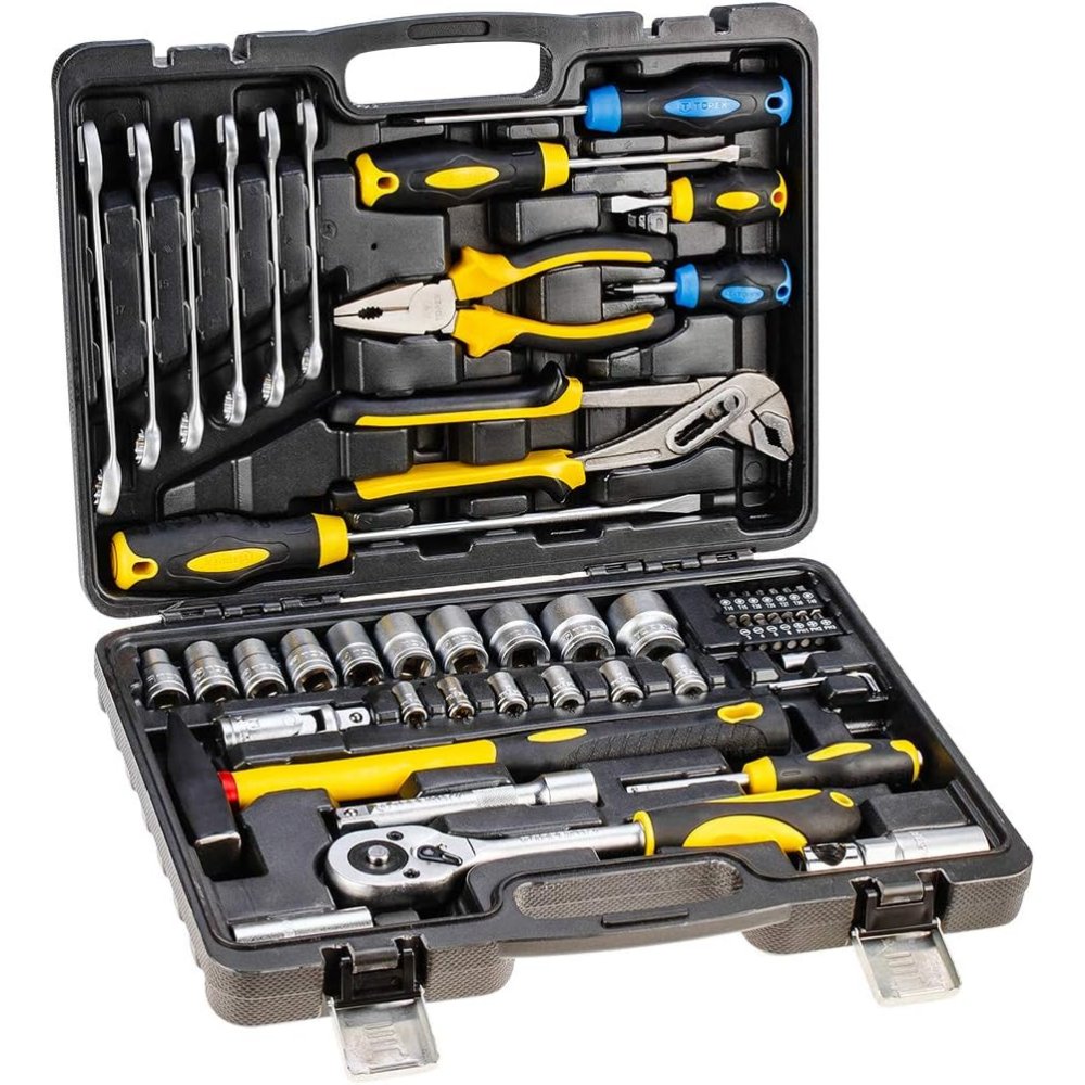 Topex 38d224 set di attrezzi , 5 56 pezzi ds