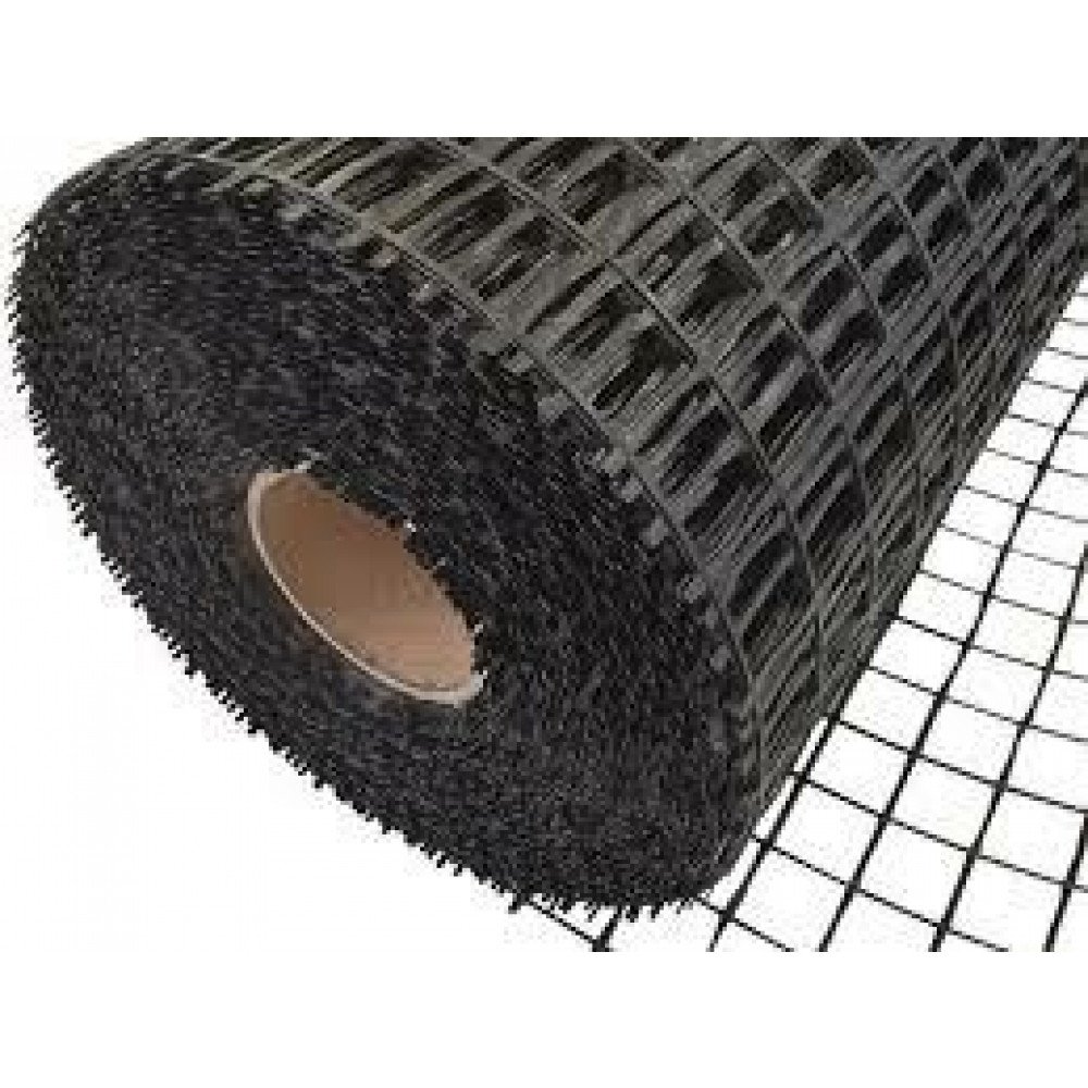 Image of Rete armatura massetto fibra di vetro nera mt.1x100 130g. 40x40