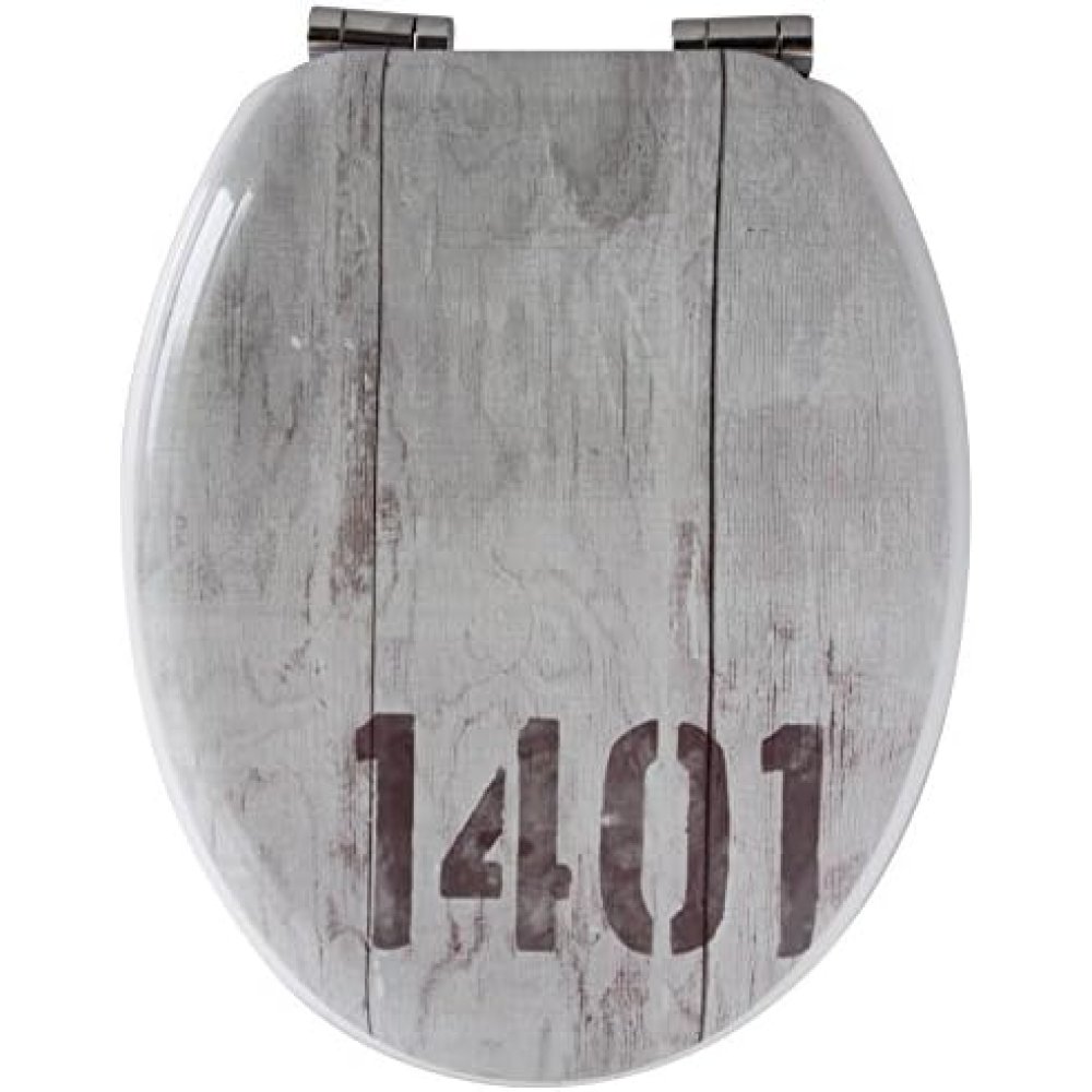 Gelco 6124613 industriale sedile wc stile industriale mdf grig