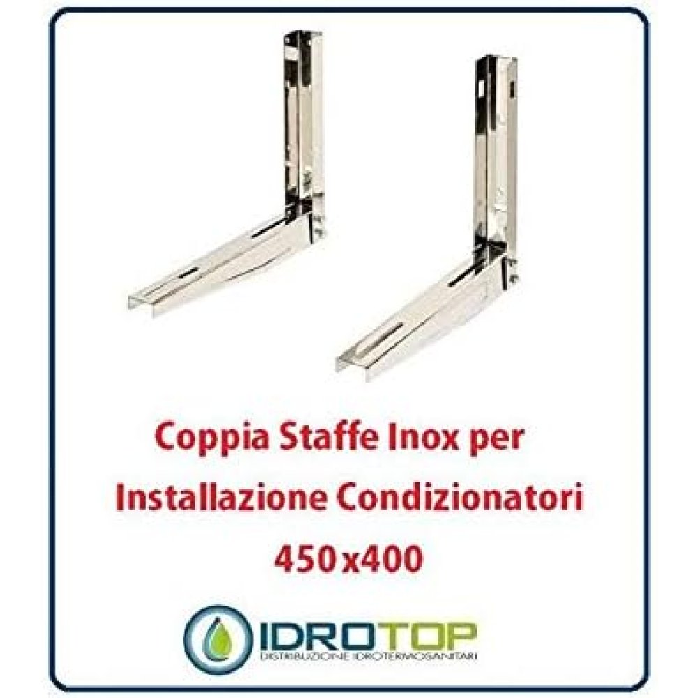 Vsx44 staffe acciaio inox 450x40 0 mm 1,5 mm 110 kg vecamco 9794-