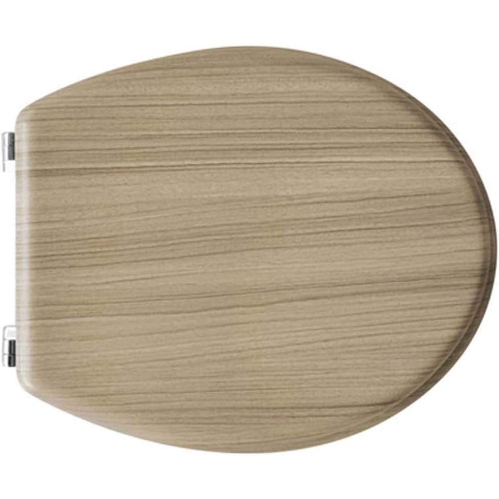 Image of Coprivaso tavoletta sedile wc copriwater universale in legno rov