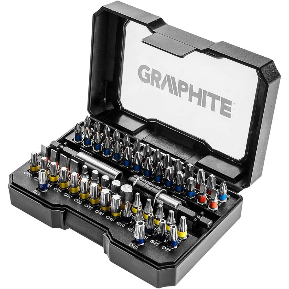 Topex 56h600 set inserti giravit ite 60 pezzi inserti da 25 mm ds