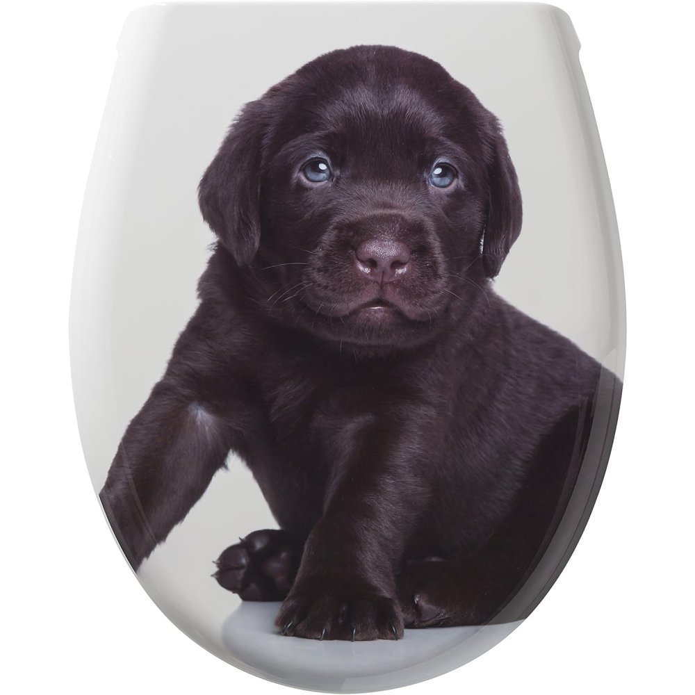 Tiger labrador sedile per wc, bianco, 45.2x52.1x3.7 cm