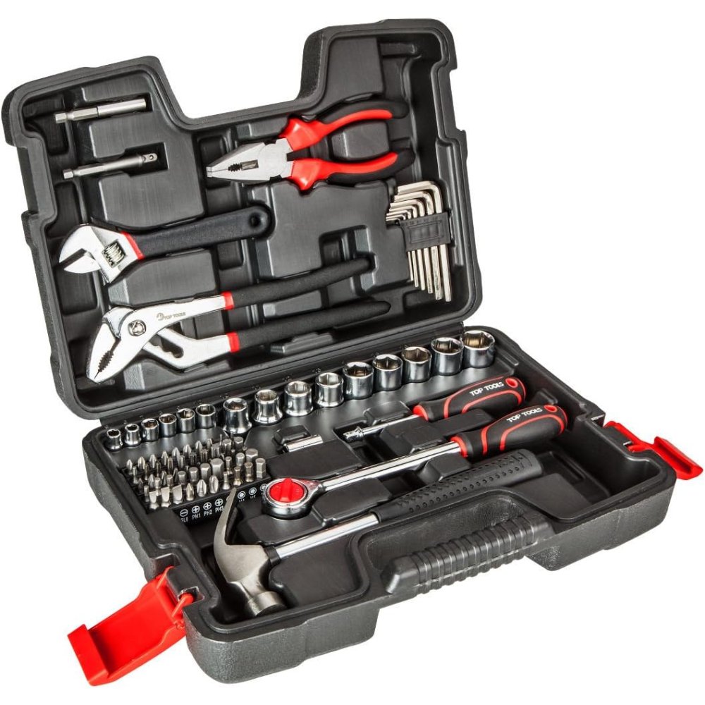 Topex 38d510 set di utensili 1/4 4, 1/2 81 pezzi ds