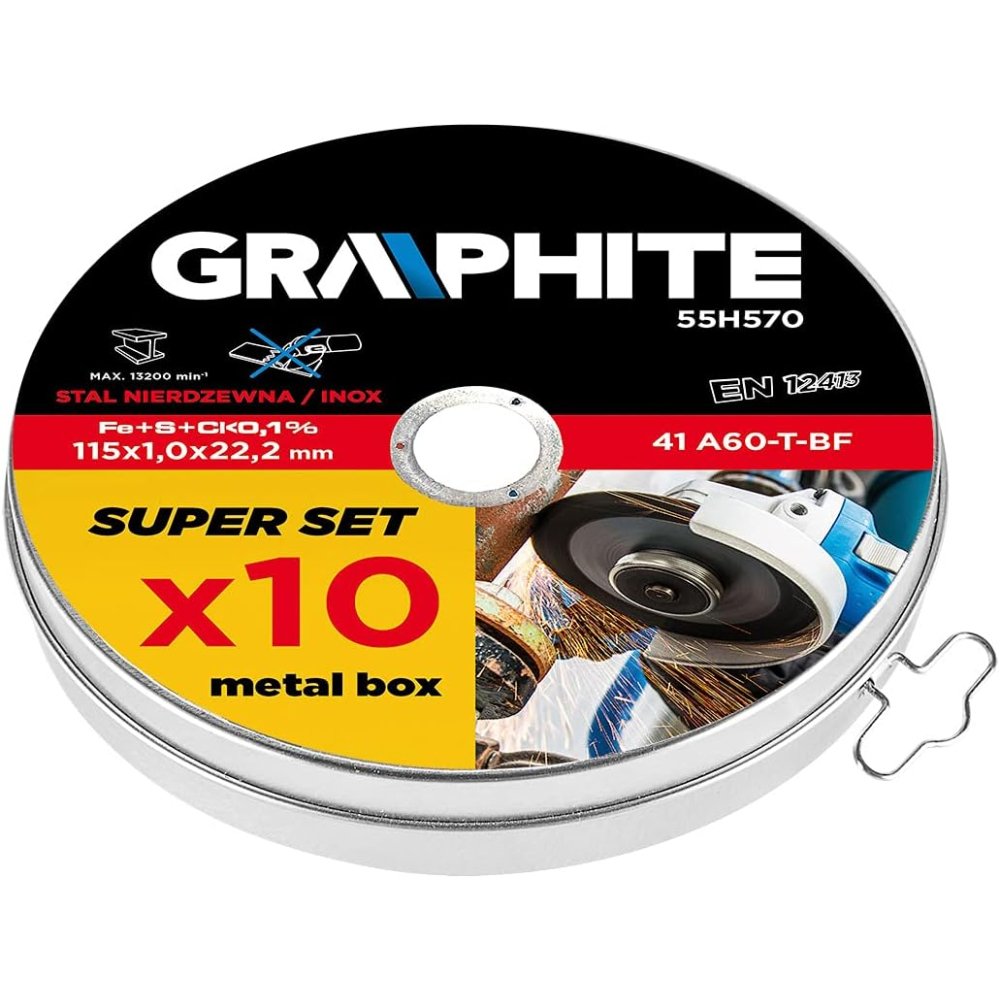 Topex 55h570 disco da taglio per er metallo 115 x 1.0 ñ… 22.2