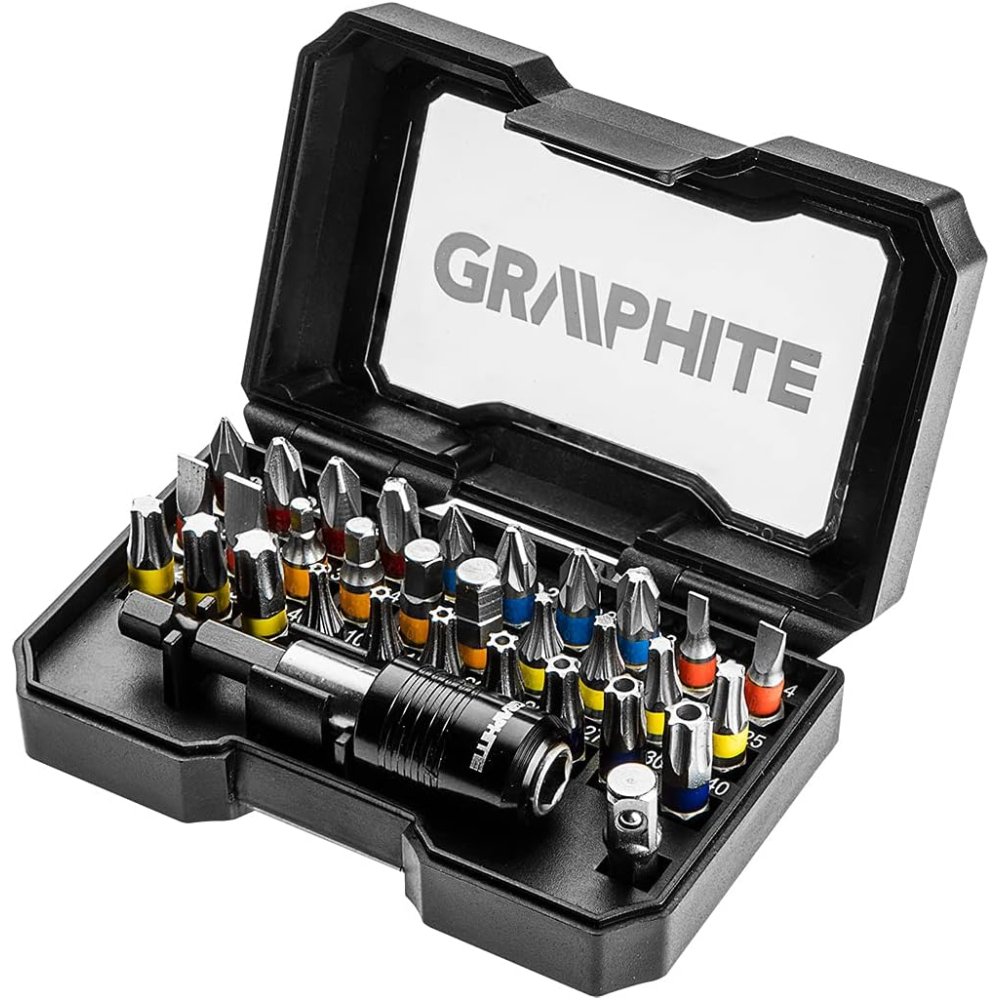 Topex 56h608 set inserti giravit ite 32 pezzi inserti da 25 mm ds