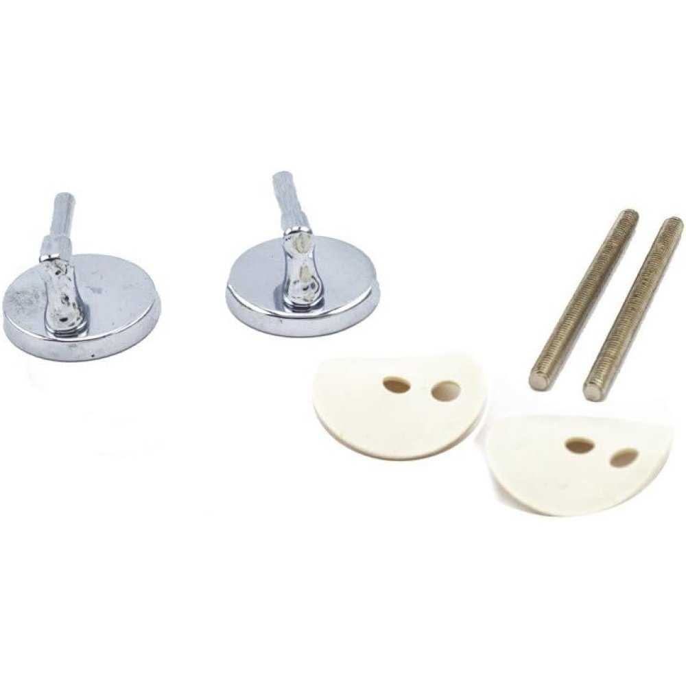 Cerniere coprivaso per sedile wc in ottone cromato attacco later