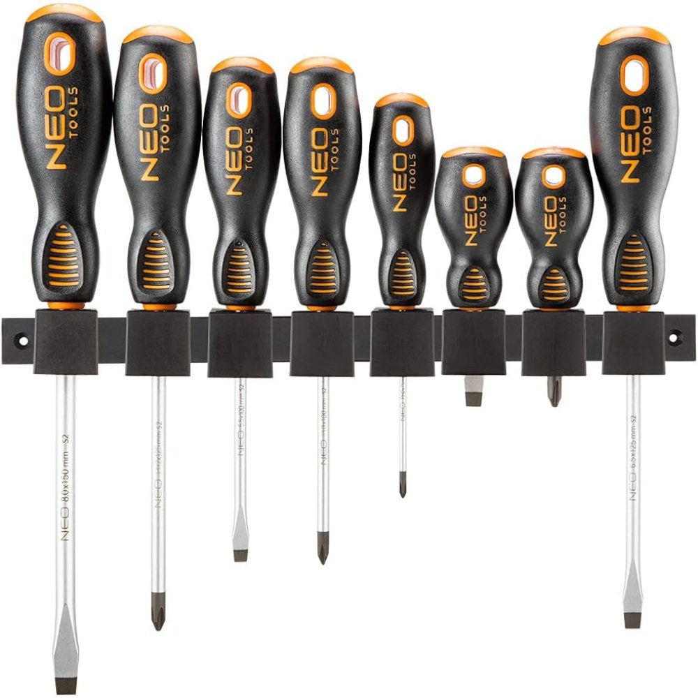 Topex 04-207 set giraviti 8 pezz zzi con supporto