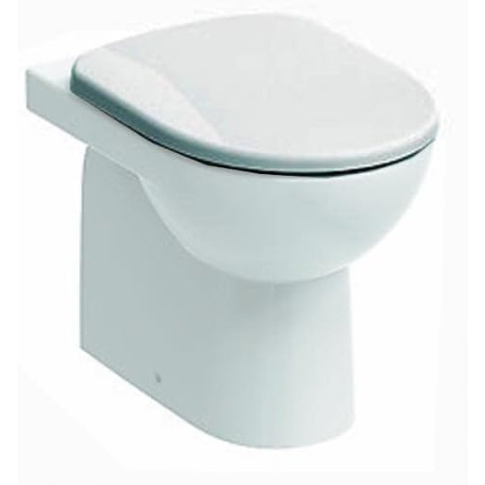 Image of Sedile wc con cerniere in plastica colore bianco selnova - pozzi