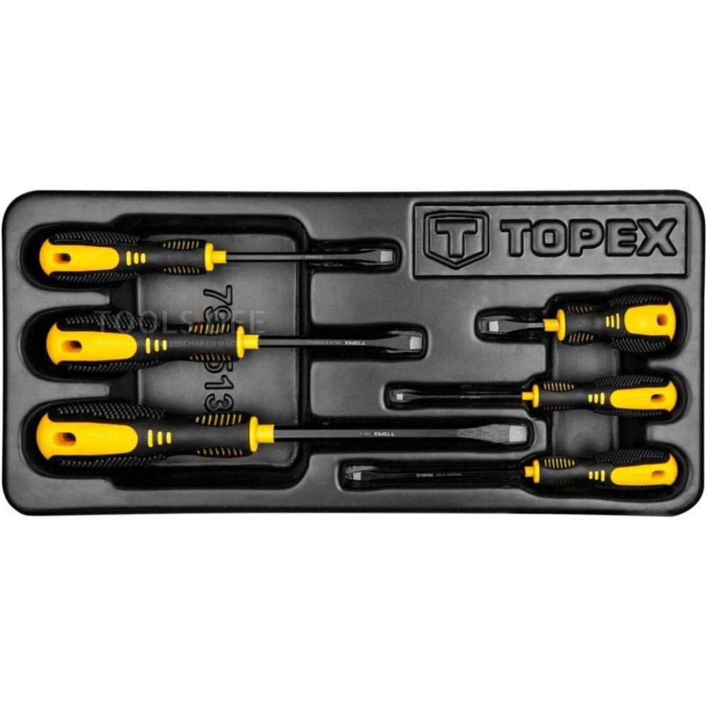 Topex 79r513 set di giraviti sl, l, 6 pz